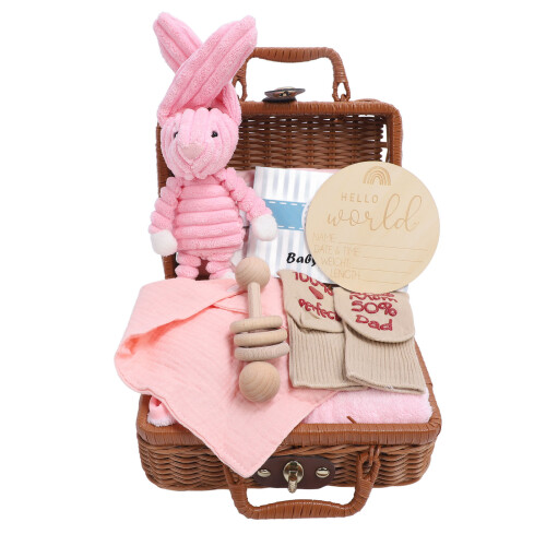 Geschenkkorb für die Babyparty, einschließlich 2