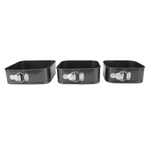 Premium Quadratische Springform Kuchenform Auslaufsicher Antihaft 24/26/28cm