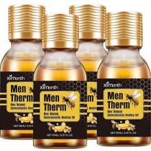 (4pcs) Mentherm Bee Venom Gynecomastia Heating Oil, Men Therm Bee Venom, for Chest