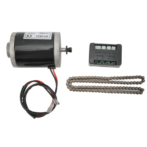 MY6812 24V 120W High Speed DC Chain Motor with 98 Sections & Controller 1