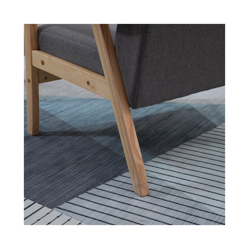 Padded Seat Wooden Frame Accent Chair - Stylish Minimalist Home or Office Seating Light Brown Finish Space-Efficient Size-image-OPC-PMFXZTB-NEW