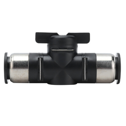 Push-to-Connect-Kugelhahn mit gerader Union,