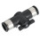 Push-to-Connect-Kugelhahn mit gerader Union, 3