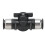 Push-to-Connect-Kugelhahn mit gerader Union, 6