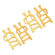 4 Pcs Aluminum Suspension Arms Set for 1/10 RC Car 94111 Gold