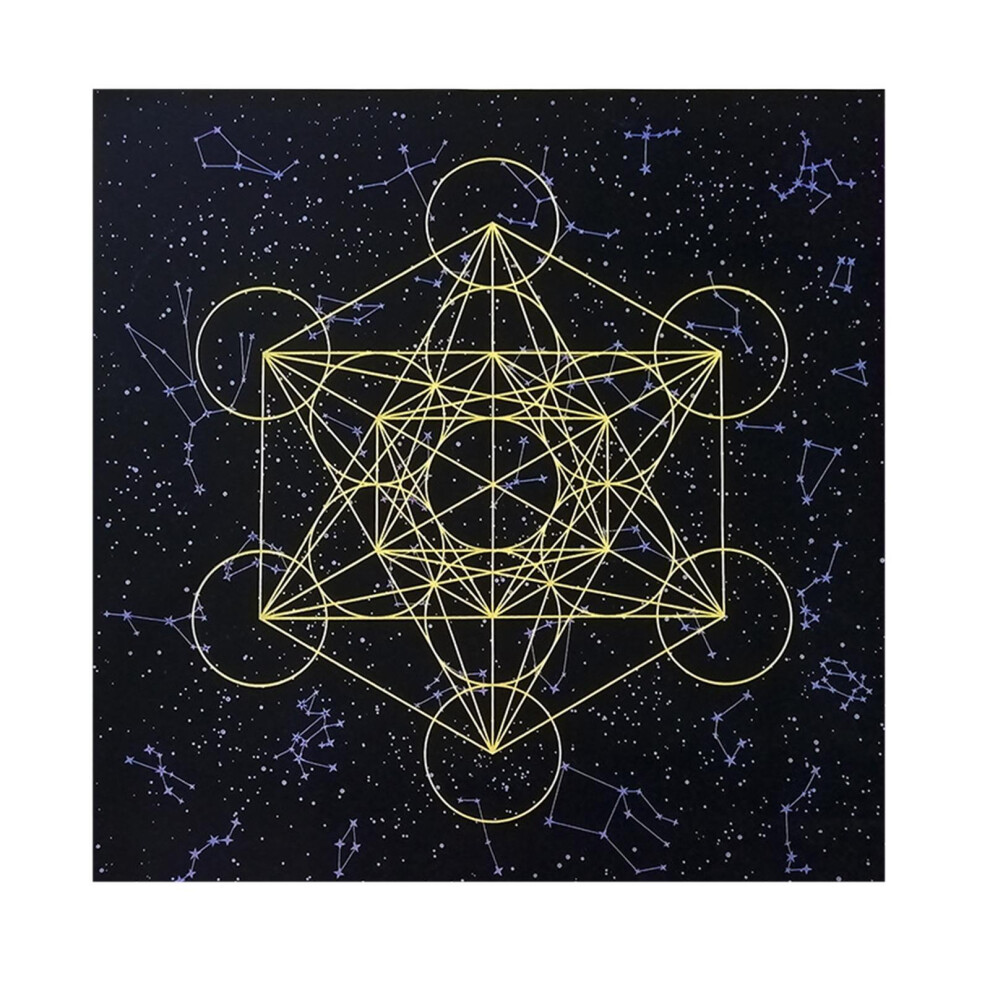 (Black, 60x60cm) Astrology Tarot Card Game Table Cloth Crystal Grid Tablecloth Decor-image-OPC-PMFY772-NEW