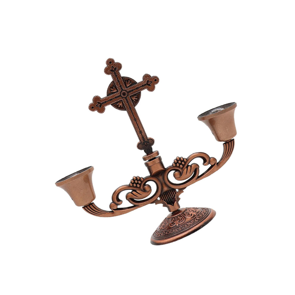 (Red, 135x13cm) Retro European Candle Stick Holder Elegant 2- Candelabra Stand-image-OPC-PMFY78Q-NEW