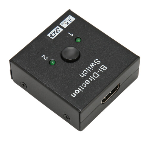 Bi-Directional HDMI Switch 1in 2Out 4K 3D for Console Gaming