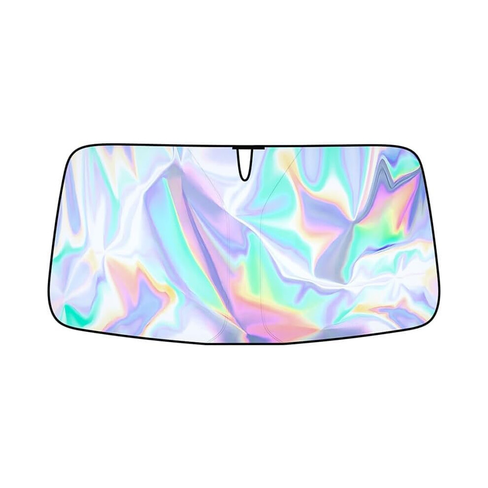 Car Windscreen Sun Shade For Mg Mg6 Ii 2017-2020 Front Windshield Reflective Foldable 145 X 80 Cm Black 9067246331757