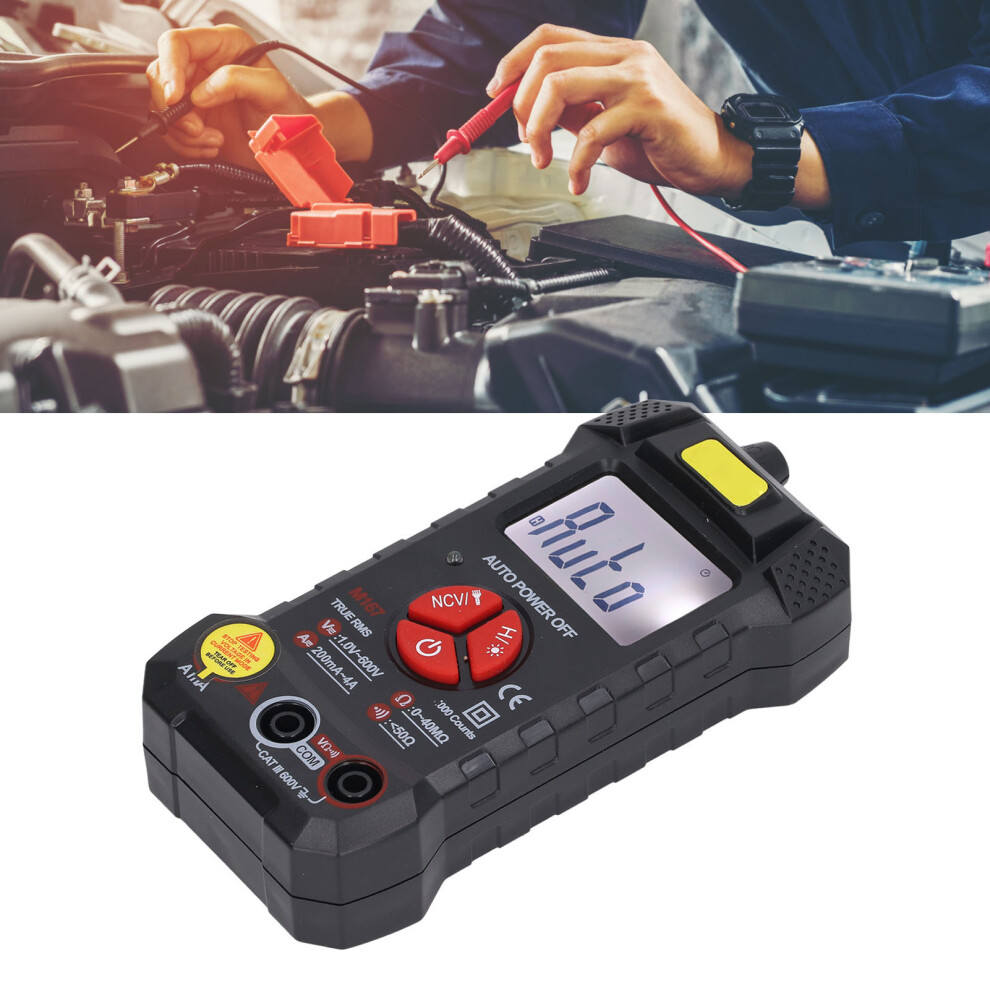 Automatic Digital Multimeter - 4000 Counts, Abs Black, 72Cm Test Pen 7631355677635