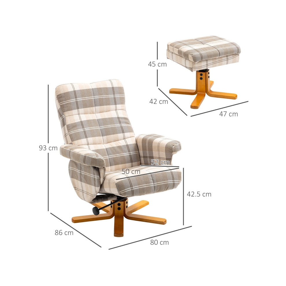 Swivel Linen Recliner Chair with Footstool and Storage Wooden Base Multicolour for Living Room Comfort-image-OPC-PMFYGPW-NEW