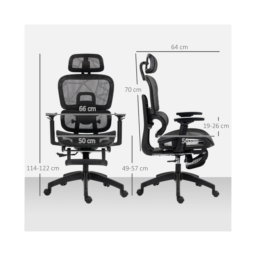 Adjustable Mesh Office Chair Black Breathable Comfortable Seat for Home Office Use-image-OPC-PMFYHPW-NEW
