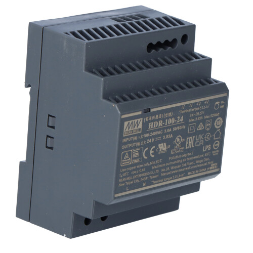 MEAN WELL Netzteil - 24V 100W  Hutschiene