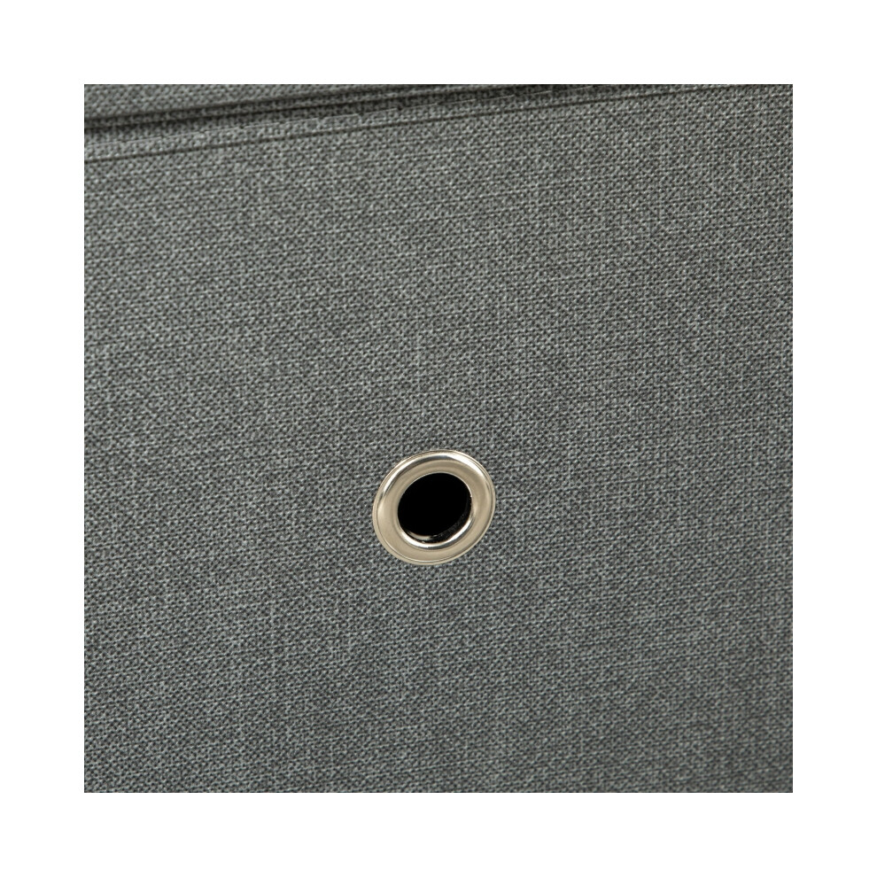 Clothes Rail Metal Coat Stand Garment Rack with 2 Fabric Storage Drawers for Bedroom Hallway Rustic Brown Grey-image-OPC-PMFYN9N-NEW