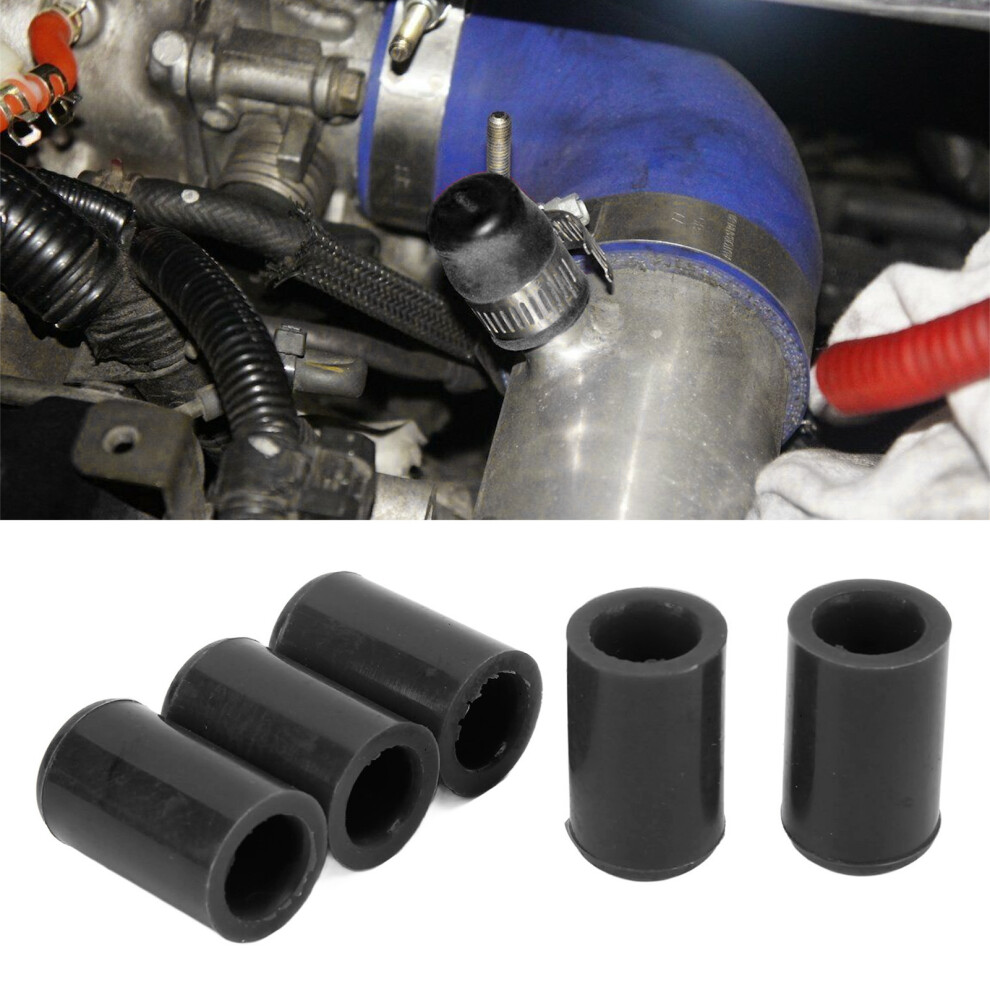 10Pcs 12Mm Silicone Intake Vacuum Hose Cover Caps Blanking Stoppers Black 4081355705921