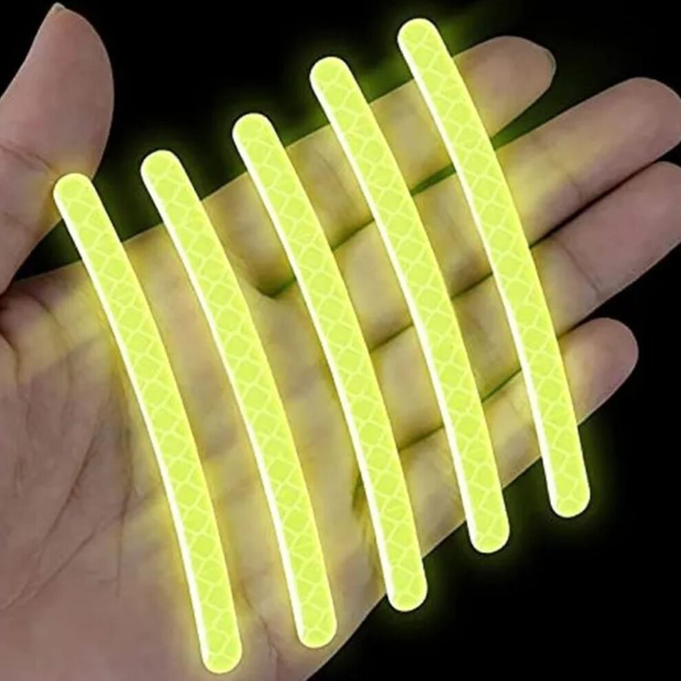 Waterproof Car Wheel Rim Reflective Stickers 9X0.7cm Pvc Bright 4901355716140