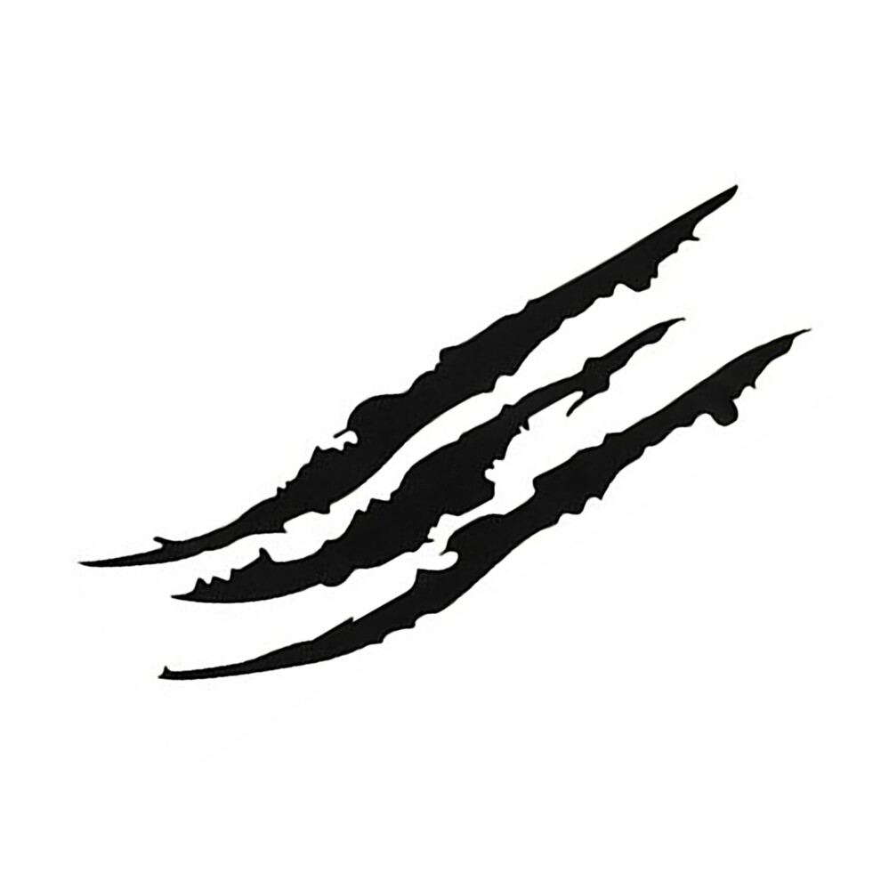 2 Pcs Monster Claw Car Stickers 35Cm Headlight Hood Decorations Black 3031355720203