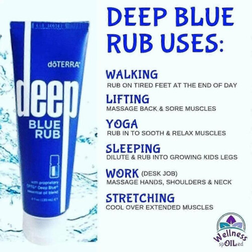 (3PCS)1-5x Deep Blue Rub 120ml Body Oil 25-26 2