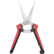 Heavy-duty stainless steel garden pruner - Black and red