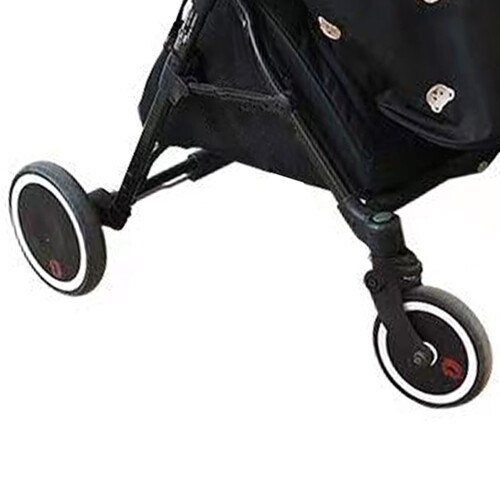 Windproof Waterproof Stroller Rain Cover with Cute Bear Pattern, Black