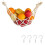Hanging fruit hammock for kitchen, macrame fruit basket under cabinet 1