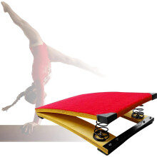 High Jump Spring Board For Children, Thickened Non-Slip Red Arc Board For School And Home Gymnastics, Landing Practice