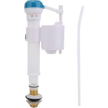Horizontal float valve, reversible float valve for toilet supply, blue and white, G1/2, for bathroom, hotel, apartment, G1/2