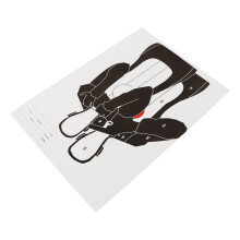 Portable Target Practice Paper for Indoor & Outdoor Shooting Training