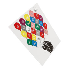 10Pcs Archery Paper Targets 45x32cm for Shooting Practice Clown Balloon Design