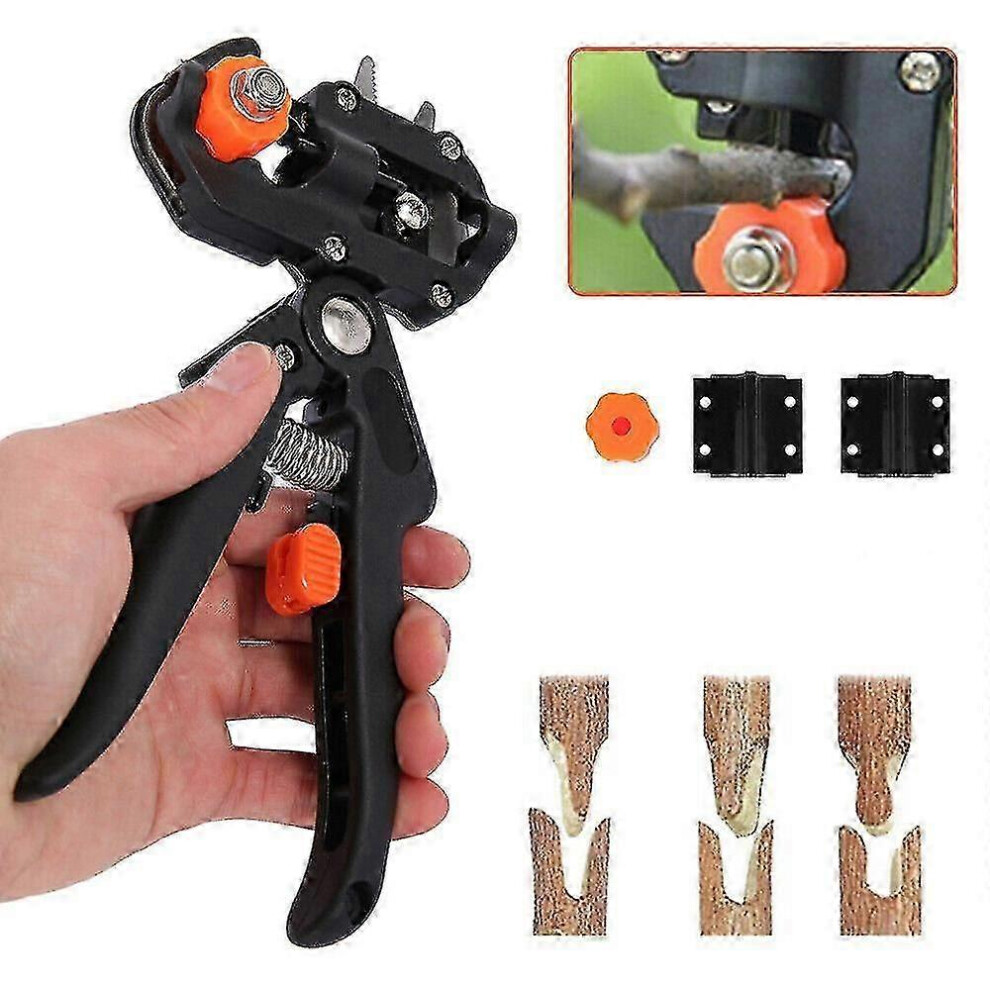 Garden Grafting Scissors, Grafting Cutting Tool, Fruit Tree Pruners (1 Piece, ) Black