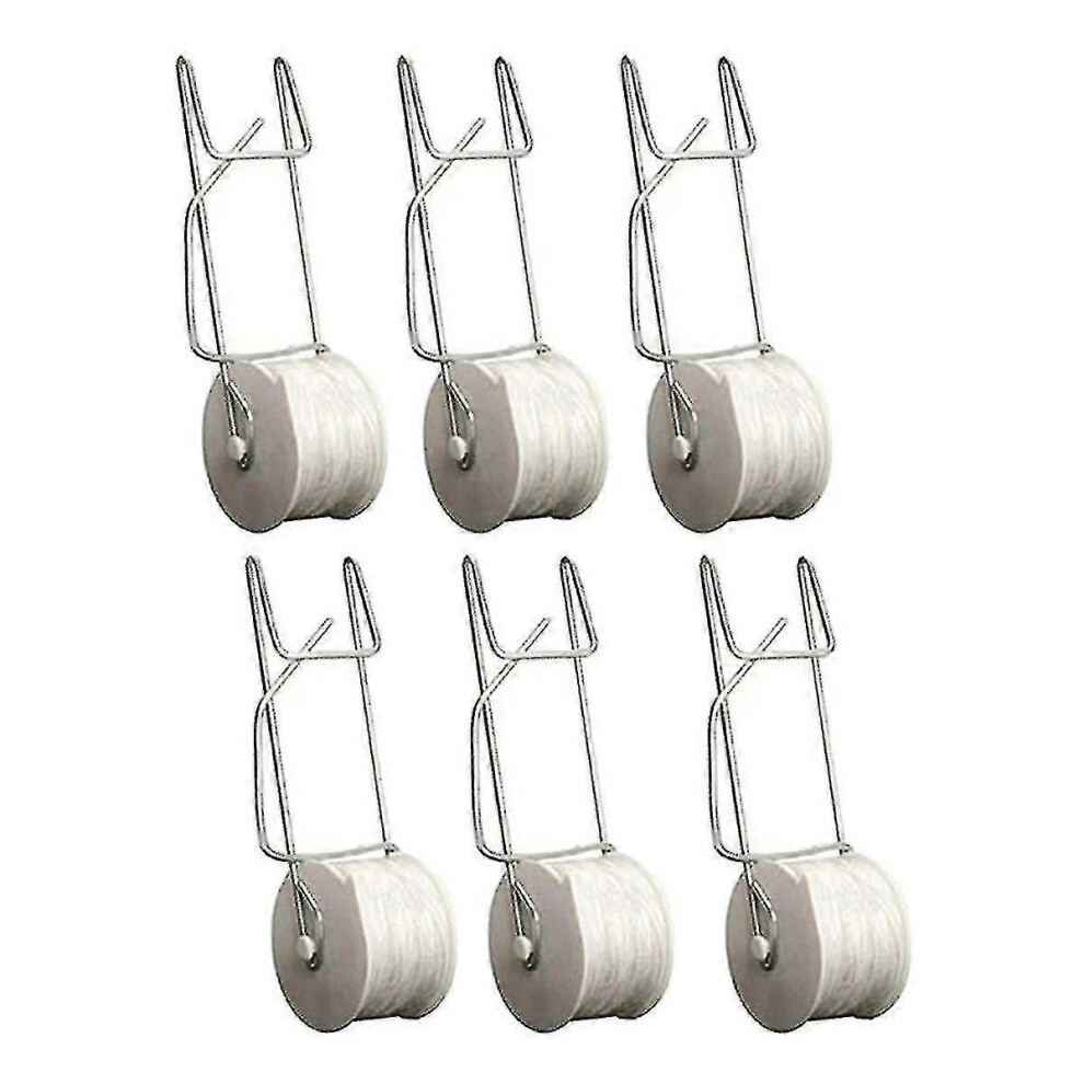 Set of 6 tomato support hooks with 15m vine support rope