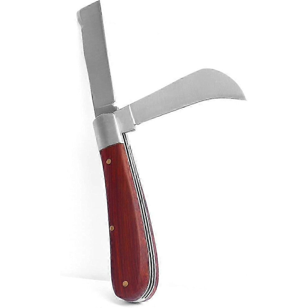 Gardening knife for grafting, pruning, budding, trimming, with 2 rolls of grafting tape, plant repair for flowering fruit trees