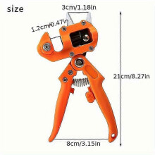 Fruit tree grafting scissors, orange gardening tool, cardboard paper bag, seedling grafting machine, pruner with V-shaped, U-shaped, and