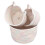 3-teiliges kleines gewebtes Baumwollseil-Korb-Set 9