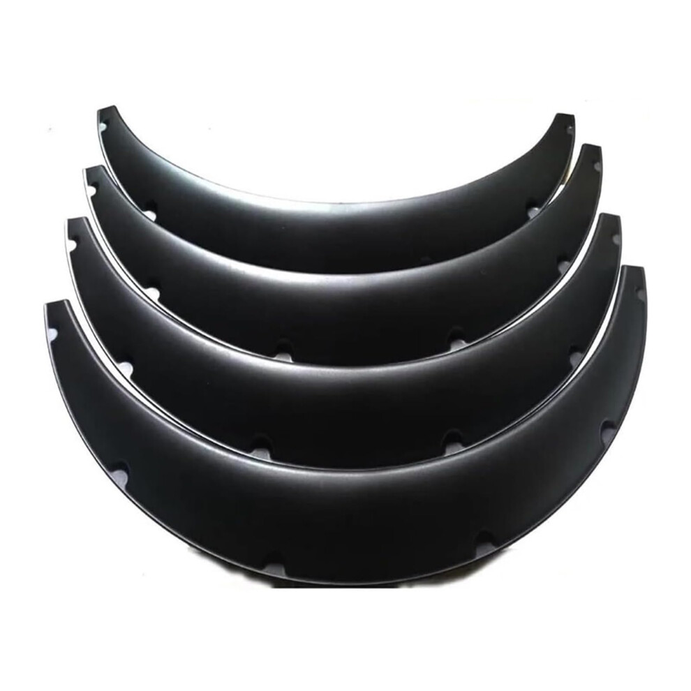 Car Wheel Eyebrow Universal Flexible Fender Flares 4 Piece 3.5 Inch Wheel Arch Mudguards 90Mm Compatible 9084446625271
