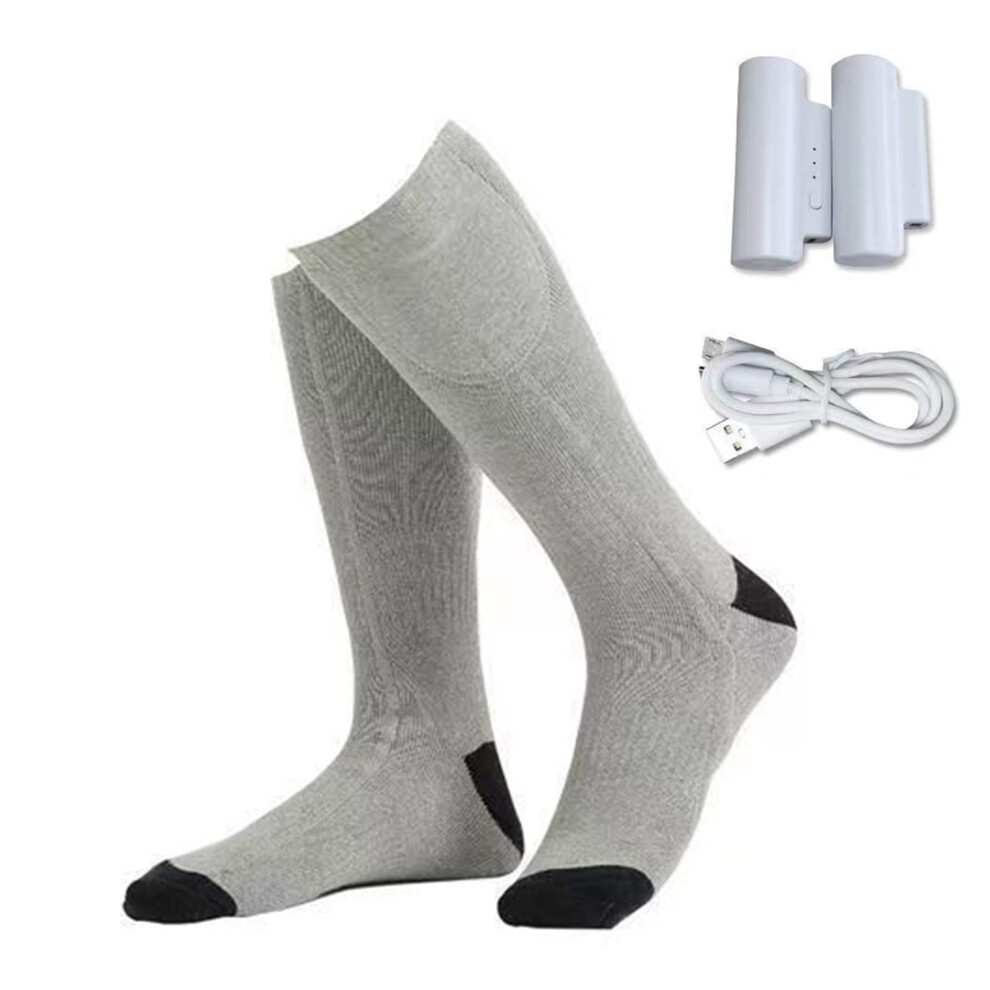 Electric Heated Socks 2200/400mAh Battery Rechargeable Thermal Insulated Winter Foot Warmer Stockings
