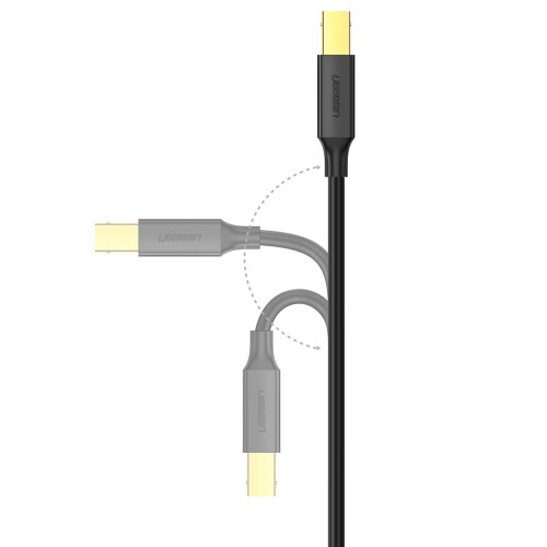 Ugreen USB-A-zu-USB-B-Druckerkabel 1 m - Schwarz 1