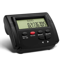 Samtalsblockerande telefon med svartlista med ett tryck, svart, 2000 st