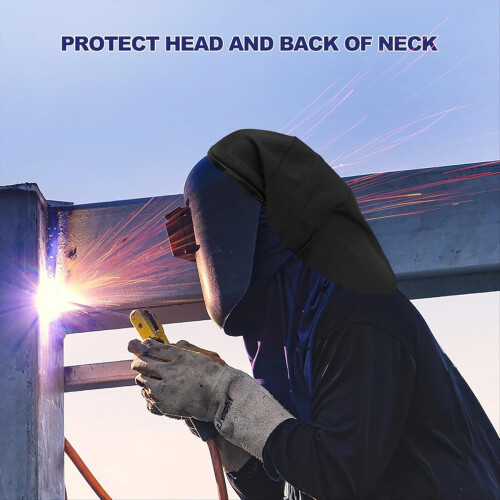 Couvre-casque de soudage en coton, protection anti-brûlure 1