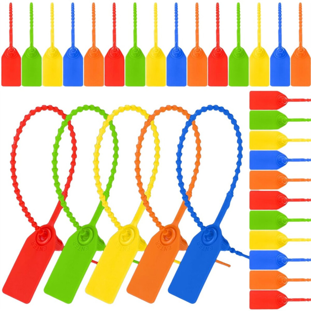 500Pcs Plastic Tamper Seals Zip Ties For Blank Security Tags 25Cm 4853121367882