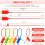 500Pcs Plastic Tamper Seals Zip Ties for Blank Security Tags 25cm 3