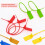 500Pcs Plastic Tamper Seals Zip Ties for Blank Security Tags 25cm 4