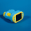 1000X Pocket Microscope Science Toys Handheld LED Light Blue 2