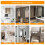 Frameless Mirror Mounting Hardware Kit Dual-Screw Fixing Mirror Glass 7