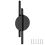 2 Cabinet Pulls,Half Round Black Cabinet Knobs,for Closets 2