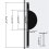 2 Cabinet Pulls,Half Round Black Cabinet Knobs,for Closets 4