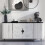 2 Cabinet Pulls,Half Round Black Cabinet Knobs,for Closets 6