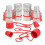 1Sets Hydraulic Quick Connect Couplers 1/2Inch SAE Flat Face 1