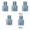 5pcs Angle Grinder Adapter Conversion Screw M14 to M10 2