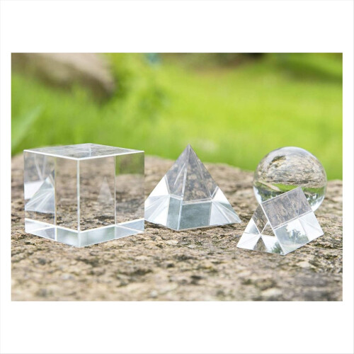 4 Pack Optical Crystal Photography Prism Set, Include Crystal Ball 1